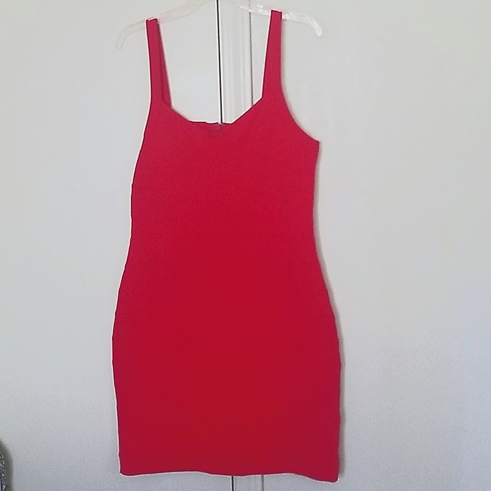 Express Red bandage dress size medium
